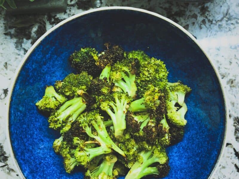 Air Fryer Kung Pao Broccoli